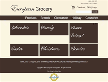 Tablet Screenshot of europeangrocerystore.com